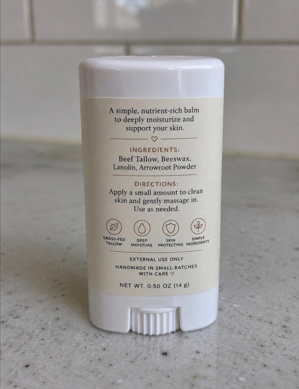 Grass Fed Beef Tallow Face Stick | Moisturizing Skin Balm – ESTHER 2:12