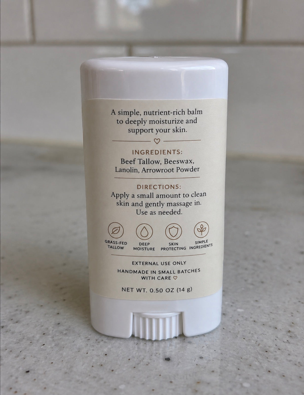 Grass Fed Beef Tallow Face Stick | Moisturizing Skin Balm – ESTHER 2:12